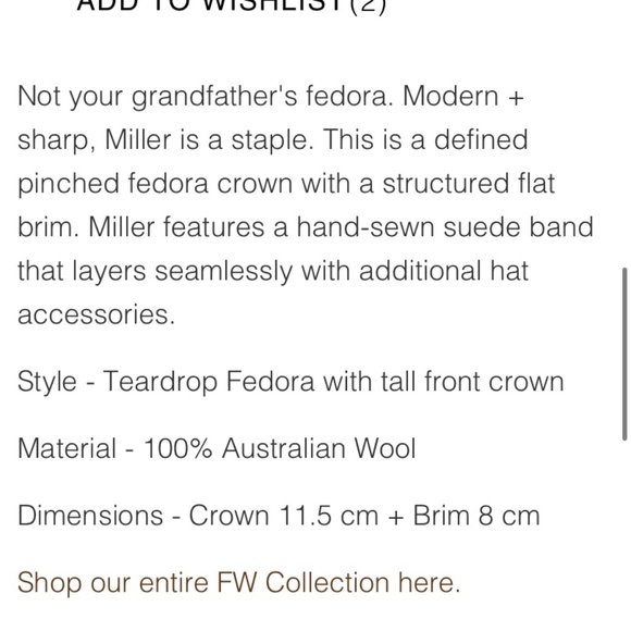 Gigi Pip Black Miller Fedora 57 S/M main image 4